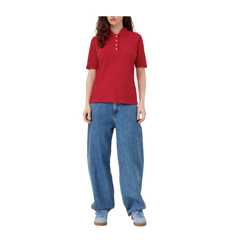 Tommy Hilfiger Polo Polo Donna 1985 quattro bottoni XS P25 - TOMMY HILFIGERWW43224 - XLG - XS - Francavilla Moda